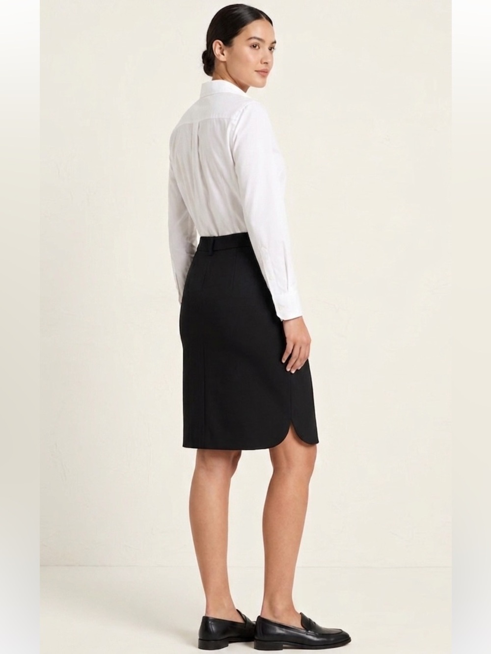 Kate Spade Tailored Black Sophisticated‎ Business Structured Work Pencil Skirt